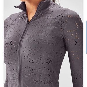 Seamless zip up jacket